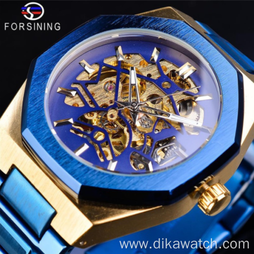 Hot sale FORSINING FSG8152 full hollow steel band men's watch automatic mechanical watch